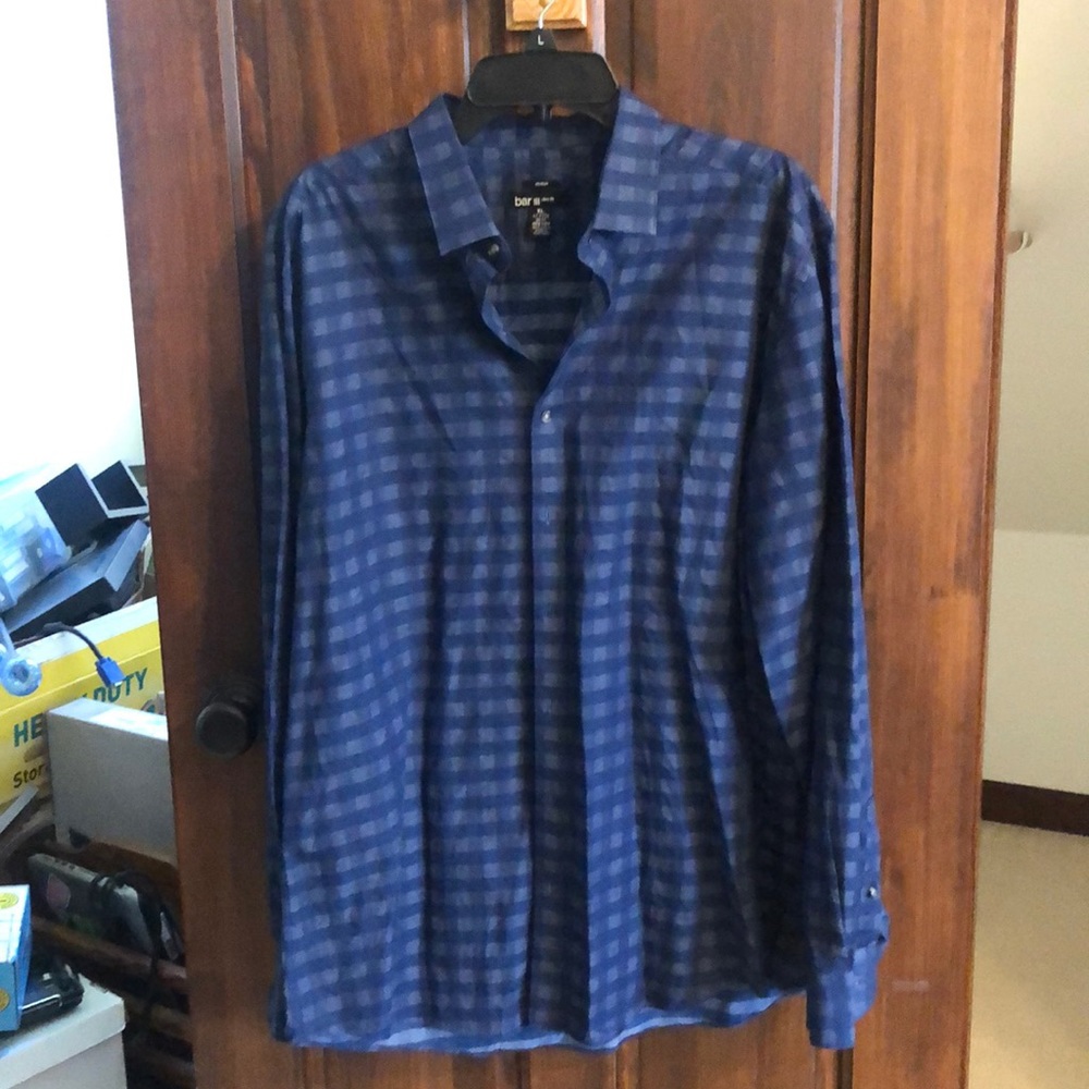 Men’s button down shirt.